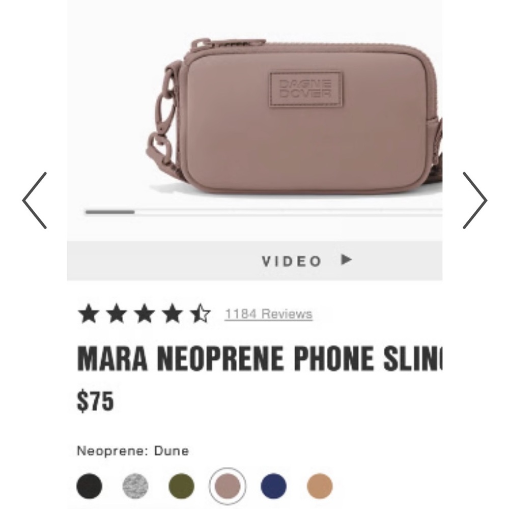 Dagne Dover Neoprene Phone Sling in Brown